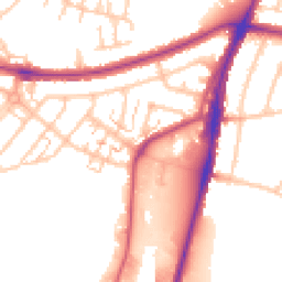 Daytime road noise heatmap for UB6 0ES