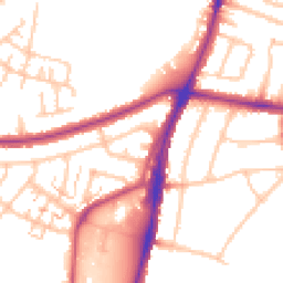 Daytime road noise heatmap for UB6 0EX