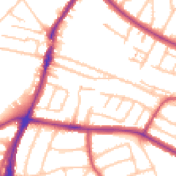Daytime road noise heatmap for UB6 0FL