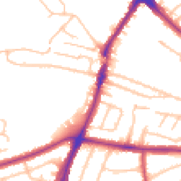 Daytime road noise heatmap for UB6 0HX