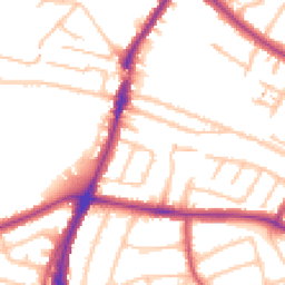 Daytime road noise heatmap for UB6 0JB