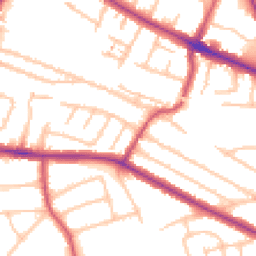 Daytime road noise heatmap for UB6 0LW