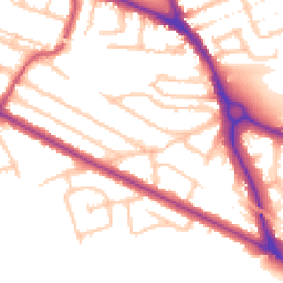 Daytime road noise heatmap for UB6 0LZ