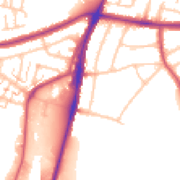 Daytime road noise heatmap for UB6 0NU