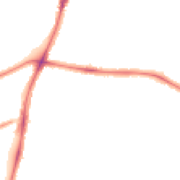 Night-time road noise heatmap for UB6 0PH