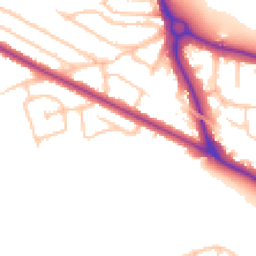 Daytime road noise heatmap for UB6 0RL