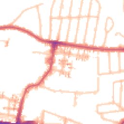 Daytime road noise heatmap for UB6 7AD