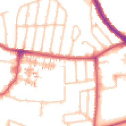 Daytime road noise heatmap for UB6 7AN