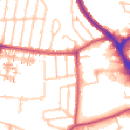 Daytime road noise heatmap for UB6 7AU
