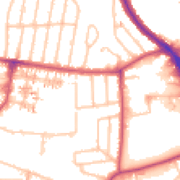 Daytime road noise heatmap for UB6 7AX