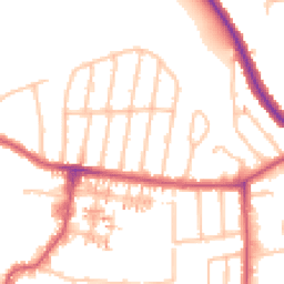 Daytime road noise heatmap for UB6 7BS