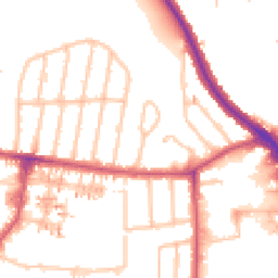Daytime road noise heatmap for UB6 7DN