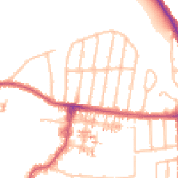 Daytime road noise heatmap for UB6 7EX