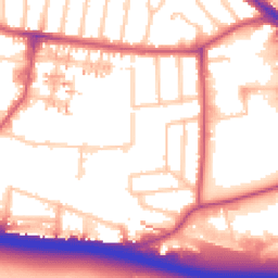 Daytime road noise heatmap for UB6 7FQ