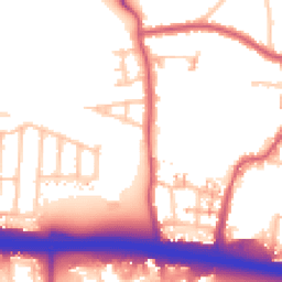 Daytime road noise heatmap for UB6 7NS