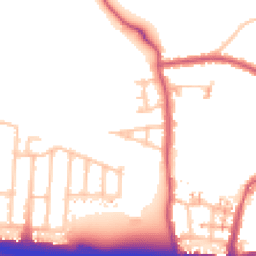 Daytime road noise heatmap for UB6 7PE