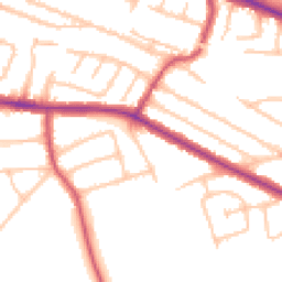 Daytime road noise heatmap for UB6 7QP