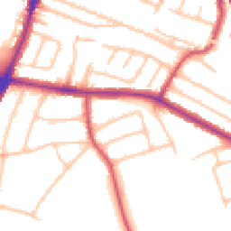 Daytime road noise heatmap for UB6 7QS