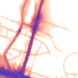 Daytime road noise heatmap for UB6 8AU