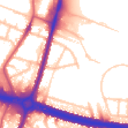 Daytime road noise heatmap for UB6 8BD