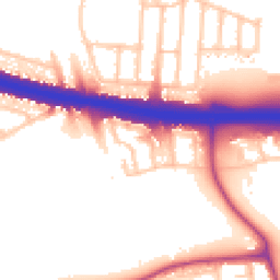 Daytime road noise heatmap for UB6 8HL