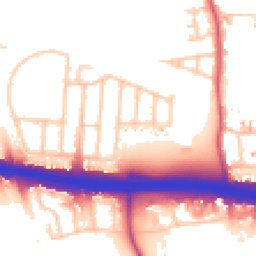 Daytime road noise heatmap for UB6 8JX