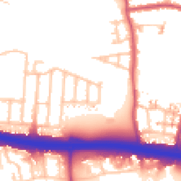 Daytime road noise heatmap for UB6 8LB