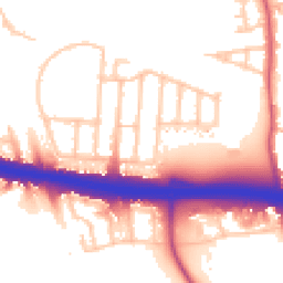Daytime road noise heatmap for UB6 8LH