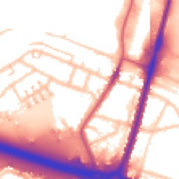 Daytime road noise heatmap for UB6 8LS
