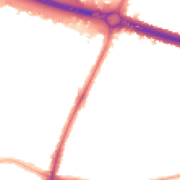 Night-time road noise heatmap for UB6 8QT
