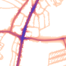 Daytime road noise heatmap for UB6 8SP