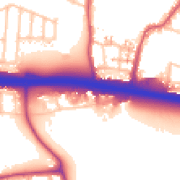 Daytime road noise heatmap for UB6 8TF