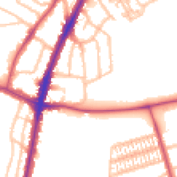 Daytime road noise heatmap for UB6 8YT