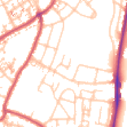 Daytime road noise heatmap for UB6 9DG