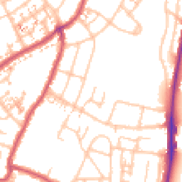Daytime road noise heatmap for UB6 9DQ