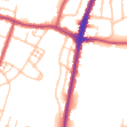 Daytime road noise heatmap for UB6 9EB