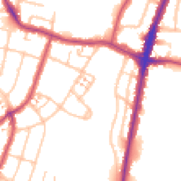 Daytime road noise heatmap for UB6 9ES
