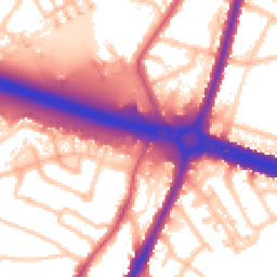 Daytime road noise heatmap for UB6 9JR