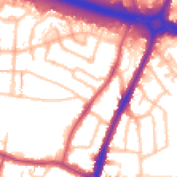 Daytime road noise heatmap for UB6 9LJ