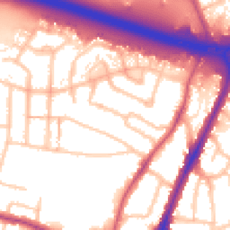 Daytime road noise heatmap for UB6 9LP
