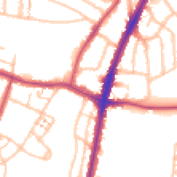 Daytime road noise heatmap for UB6 9PT