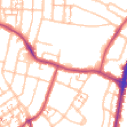 Daytime road noise heatmap for UB6 9QW