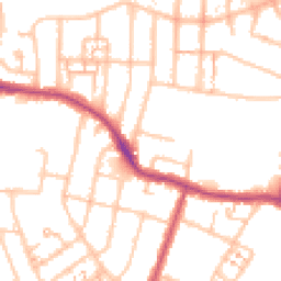Daytime road noise heatmap for UB6 9RA