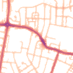 Daytime road noise heatmap for UB6 9SA