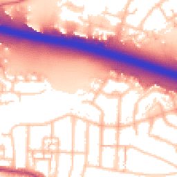 Daytime road noise heatmap for UB6 9TE