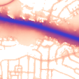 Daytime road noise heatmap for UB6 9TF