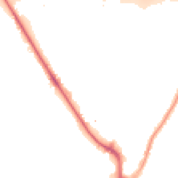 Night-time road noise heatmap for UB9 4AG