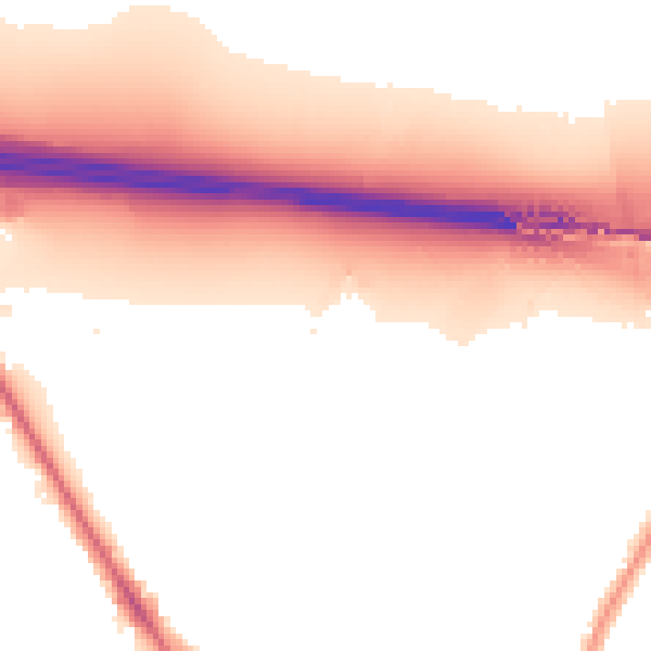 Night-time road noise heatmap for UB9 4AS