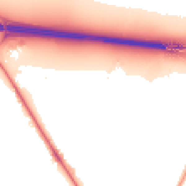 Night-time road noise heatmap for UB9 4AX