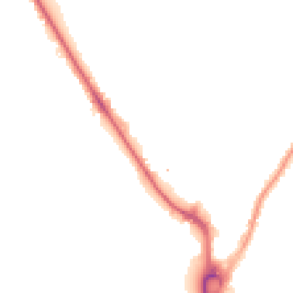 Night-time road noise heatmap for UB9 4AY